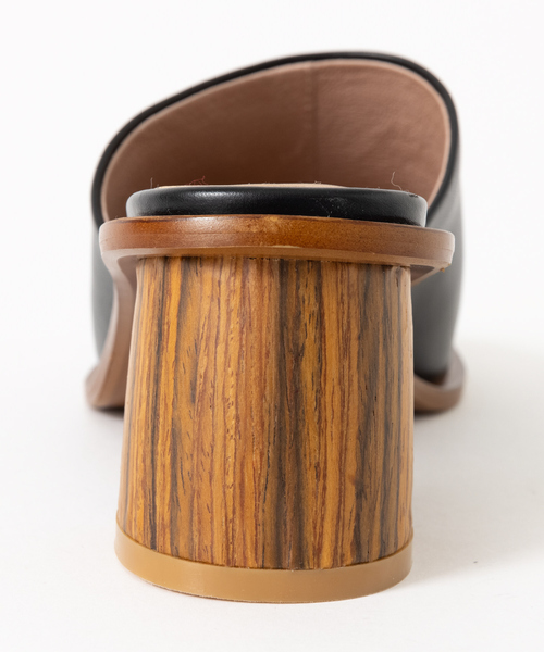 PICHE ABAHOUSE（ピシェ アバハウス）の「ワイドスクエアミュール（サンダル・レディース・ブラック/アイボリー/イエロー・36/37/38/35）」の11枚目の写真