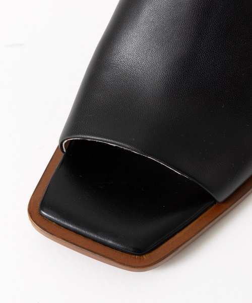 PICHE ABAHOUSE（ピシェ アバハウス）の「ワイドスクエアミュール（サンダル・レディース・ブラック/アイボリー/イエロー・36/37/38/35）」の14枚目の写真