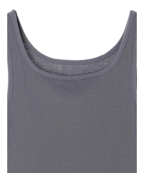 koe（コエ）の「スクエアネックリブタンクトップ＊（タンクトップ・レディース・ブルー/アイボリー/ベージュ・M/L）」の9枚目の写真