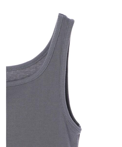 koe（コエ）の「スクエアネックリブタンクトップ＊（タンクトップ・レディース・ブルー/アイボリー/ベージュ・M/L）」の10枚目の写真