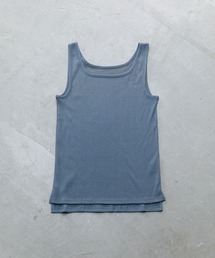 スクエアネックリブタンクトップ＊