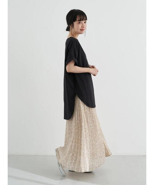 earth music&ecology（アースミュージックアンドエコロジー）の「フラワープリーツスカート　＊（スカート・レディース・ブラック/ライトベージュ/ミント・FREE）」の16枚目の写真