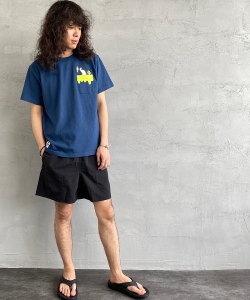 CHUMS（チャムス）の「[CHUMS/チャムス] BOOBY ペイントポケットTシャツ（Tシャツ/カットソー・レディース・ブラック/ヘザーグレー/ホワイト/ネイビー・M/XL/S/L）」の9枚目の写真