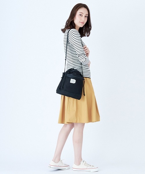 FREDRIK PACKERS（フレドリックパッカーズ）の「【FREDRIK PACKERS】BELLSACK M　ベルサック　メッシュサコッシュ（ショルダーバッグ・レディース・ブラック/ベージュ・FREE）」の14枚目の写真