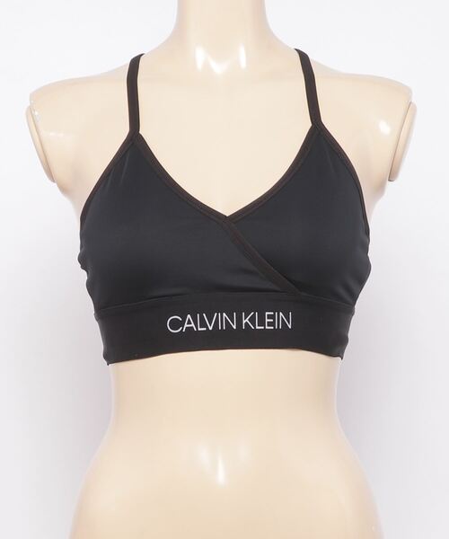 Calvin Klein(カルバン・クライン)の「CALVIN KLEIN/カルバンクライン スポーツブラ 4WS0K175(スポーツブラ・レディース・ブラック・S/M)」の1枚目の写真