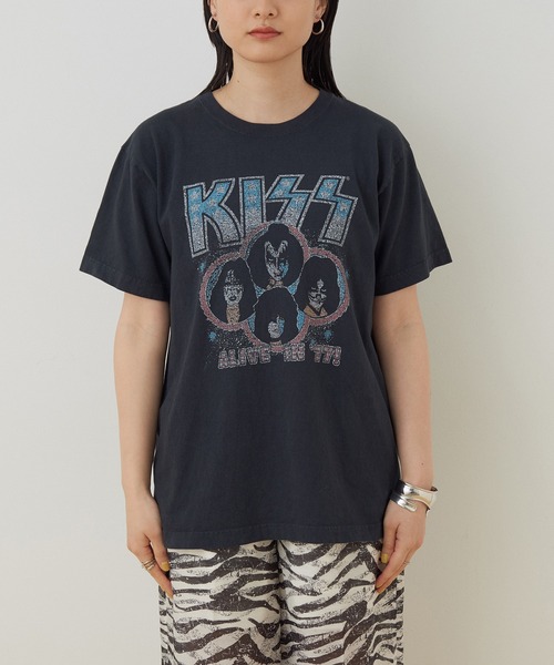 ADAM ET ROPE'（アダムエロペ）の「ROCK TEE（Tシャツ/カットソー・レディース・ブラック/ブラック系その他/ホワイト系その他・FREE）」の10枚目の写真