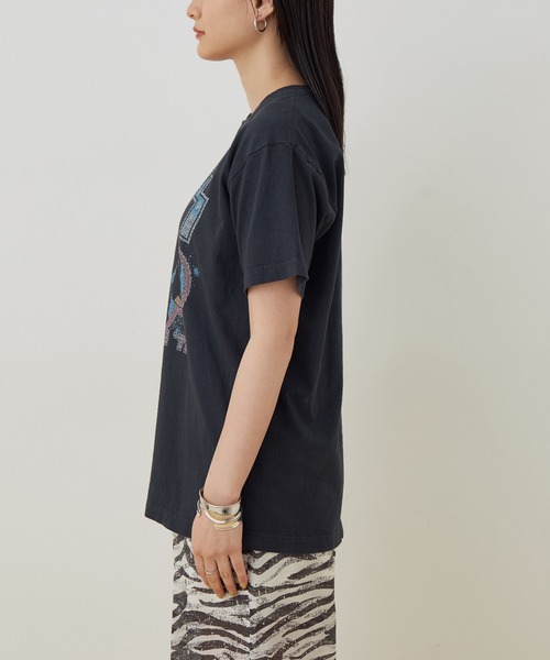 ADAM ET ROPE'（アダムエロペ）の「ROCK TEE（Tシャツ/カットソー・レディース・ブラック/ブラック系その他/ホワイト系その他・FREE）」の12枚目の写真