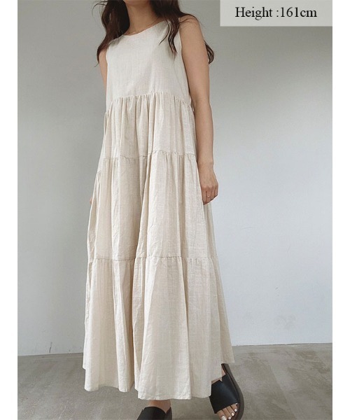 ACYM(アシーム)の「Airy 2way button ワンピース(ワンピース・レディース・イエロー/アイボリー/ブラック・FREE)」の20枚目の写真