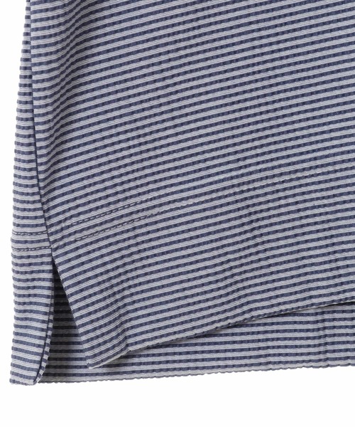 EYE. D WEARing（アイディウェアリング）の「EYE.D WEARingクールマックスサッカーボーダーＴシャツ（Tシャツ/カットソー・メンズ・ホワイト系その他/ブルー・3/4）」の8枚目の写真