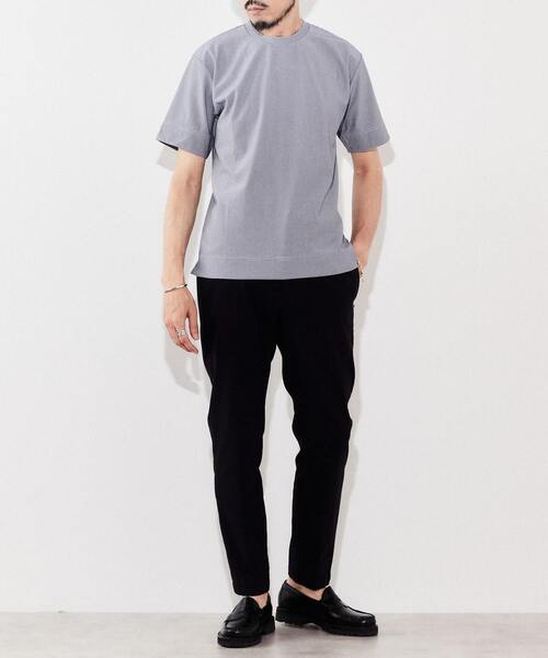 EYE. D WEARing（アイディウェアリング）の「EYE.D WEARingクールマックスサッカーボーダーＴシャツ（Tシャツ/カットソー・メンズ・ホワイト系その他/ブルー・3/4）」の10枚目の写真