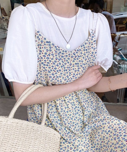 Doll ガーリードール のファッション ブラウス フラワーシフォンキャミワンピース ワンピース Girly Girly ワンピース ドレス セール