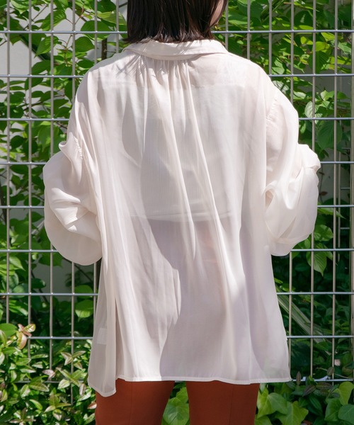 PairPair（ペアペア）の「キララメシアーシャツ（シャツ/ブラウス・レディース・グレイッシュブルー/ライトパープル/アイボリー・FREE）」の17枚目の写真