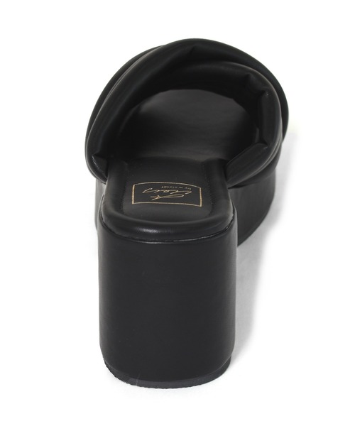 Alley by w closet(アリーバイダブルクローゼット)の「【Alley】ぷっくりクロスミュール(サンダル・レディース・ホワイト/ブラック/イエロー・M/L)」の7枚目の写真