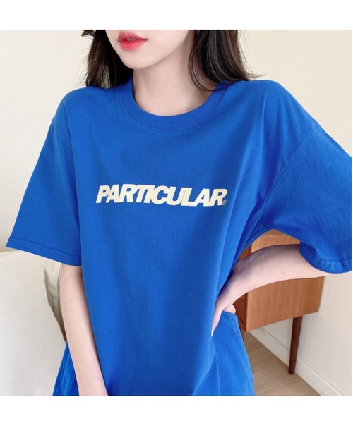 TOEASY(トゥイージー)の「『TOEASY/トゥイージー』particular Lettering short-sleeved T-shirt/英字レタリング 半袖Tシャツ(Tシャツ/カットソー・レディース・ブラック/ブルー/ホワイト・FREE)」の19枚目の写真