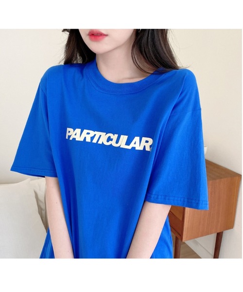 TOEASY(トゥイージー)の「『TOEASY/トゥイージー』particular Lettering short-sleeved T-shirt/英字レタリング 半袖Tシャツ(Tシャツ/カットソー・レディース・ブラック/ブルー/ホワイト・FREE)」の20枚目の写真