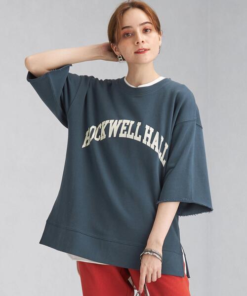 Goodwear(Since1983)（グッドウェア）の「＜Goodwear(グッドウェア)＞ ロゴ 6分袖 スウェット プルオーバー カットソー（Tシャツ/カットソー・レディース・ライトグレー/ネイビー/オフホワイト・FREE）」の3枚目の写真