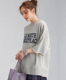 Goodwear(Since1983) | ＜Good wear(グッドウェア)＞ ロゴ 6分袖 スウェット プルオーバー カットソー(Tシャツ/カットソー)