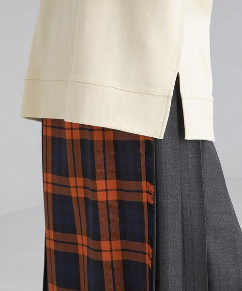 Goodwear(Since1983)（グッドウェア）の「＜Goodwear(グッドウェア)＞ ロゴ 6分袖 スウェット プルオーバー カットソー（Tシャツ/カットソー・レディース・ライトグレー/ネイビー/オフホワイト・FREE）」の9枚目の写真