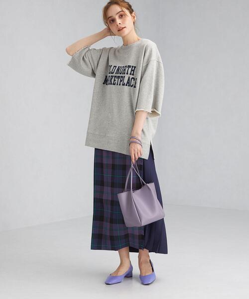 Goodwear(Since1983)（グッドウェア）の「＜Goodwear(グッドウェア)＞ ロゴ 6分袖 スウェット プルオーバー カットソー（Tシャツ/カットソー・レディース・ライトグレー/ネイビー/オフホワイト・FREE）」の17枚目の写真