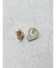 変形メタルエポカラーアシメイヤリング