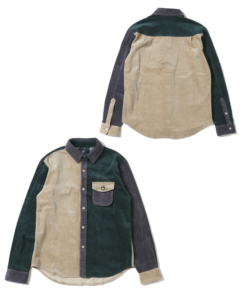 KRIFF MAYER（クリフメイヤー）の「ストレッチコーデュロイシャツ（シャツ/ブラウス・メンズ・ベージュ/ネイビー/カーキ/グリーン/ロイヤルブルー・MEDIUM/LARGE/X-LARGE/SMALL）」の16枚目の写真