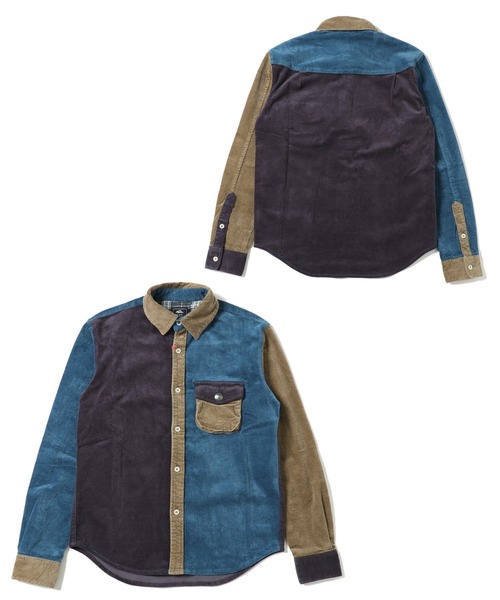 KRIFF MAYER（クリフメイヤー）の「ストレッチコーデュロイシャツ（シャツ/ブラウス・メンズ・ベージュ/ネイビー/カーキ/グリーン/ロイヤルブルー・MEDIUM/LARGE/X-LARGE/SMALL）」の15枚目の写真