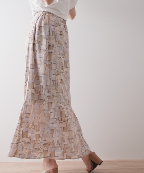 Lilipetit(リリプティ)の「【Lilipetit×Rina】パネル柄マーメイドロングスカート(スカート・レディース・グレー/ピンク・M/L)」の12枚目の写真