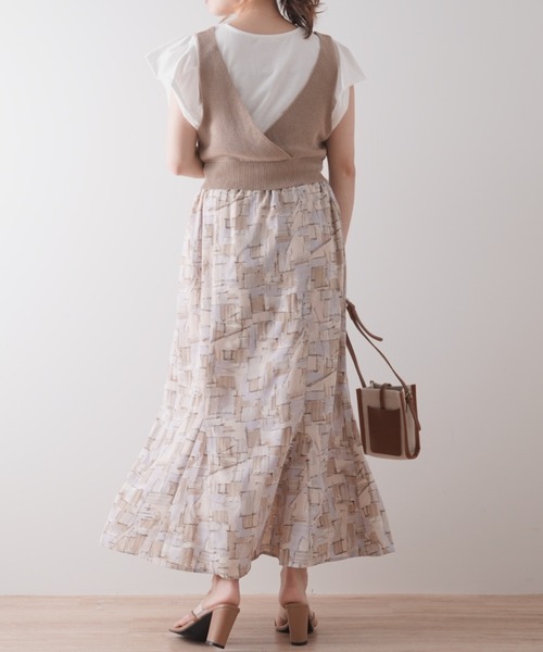 Lilipetit(リリプティ)の「【Lilipetit×Rina】パネル柄マーメイドロングスカート(スカート・レディース・グレー/ピンク・M/L)」の19枚目の写真