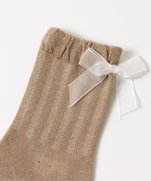 BREEZE(ブリーズ)の「ラメソックス(ソックス/靴下・キッズ・ミント/ブラウン/ピンク・21/15 /18)」の4枚目の写真
