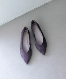 【最高パンプス/1cmヒール】美脚×快適 ポインテッドフラットパンプス