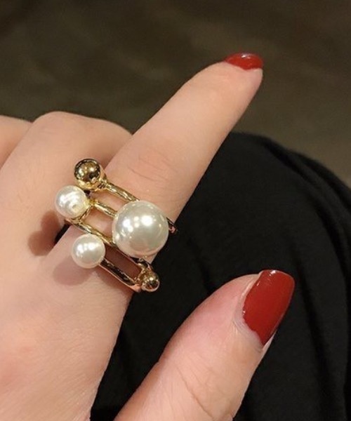 KOR（ケーオーアール）の「パールリング/ブレスレット（リング・レディース・A/B・FREE）」の2枚目の写真