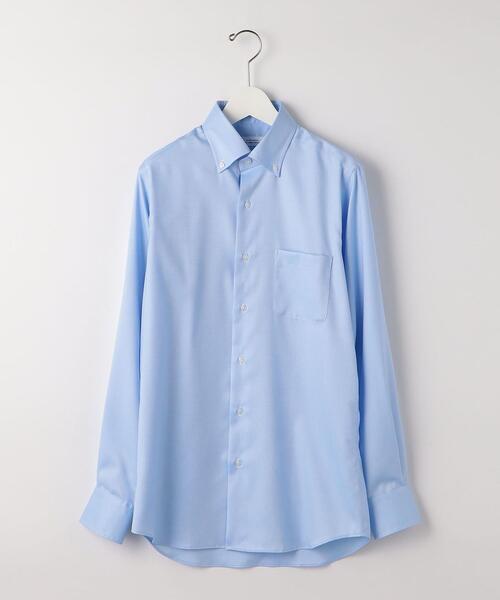 green label relaxing（グリーンレーベルリラクシング）の「＜green label relaxing＞Cロイヤルオックス スリム ショートボタンダウン ドレスシャツ -イージーアイロン-（ビジネスシャツ・メンズ・ライトブルー/ホワイト・X-LARGE/SMALL/LARGE/MEDIUM）」の6枚目の写真