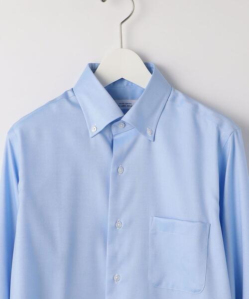 green label relaxing（グリーンレーベルリラクシング）の「＜green label relaxing＞Cロイヤルオックス スリム ショートボタンダウン ドレスシャツ -イージーアイロン-（ビジネスシャツ・メンズ・ライトブルー/ホワイト・X-LARGE/SMALL/LARGE/MEDIUM）」の8枚目の写真