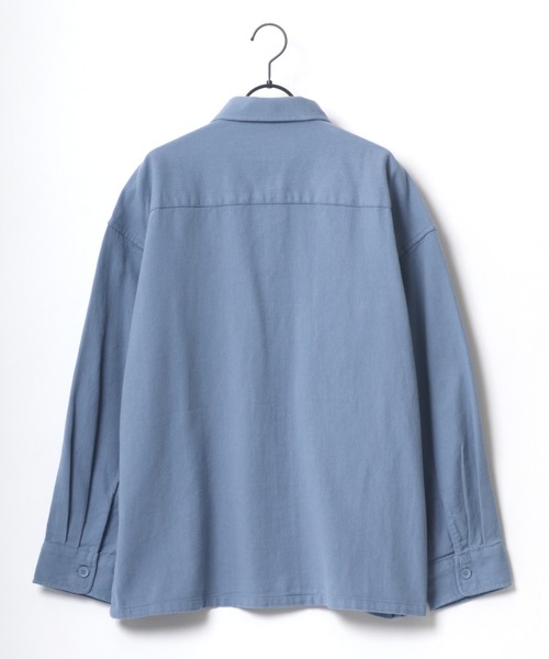 Dickies（ディッキーズ）の「Dickies/ディッキーズ ツイル オーバーサイズ ワークシャツ/CPOシャツ/シャツジャケット（シャツ/ブラウス・メンズ・ブラック/ベージュ/ブルー/ブルー系その他・M/L/XL）」の18枚目の写真