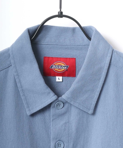 Dickies（ディッキーズ）の「Dickies/ディッキーズ ツイル オーバーサイズ ワークシャツ/CPOシャツ/シャツジャケット（シャツ/ブラウス・メンズ・ブラック/ベージュ/ブルー/ブルー系その他・M/L/XL）」の16枚目の写真