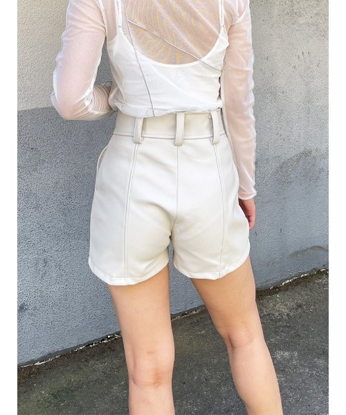 ENVYM（アンビー）の「フェイクレザーＳＰＴ（その他パンツ・レディース・ブラック/アイボリー・S/M）」の14枚目の写真