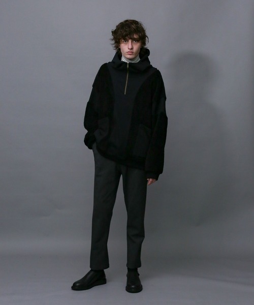 Iroquois(イロコイ)の「BOA×SWEAT HOODIE(パーカー・メンズ・ブラック/ブラウン/ベージュ系その他・1/3/2)」の9枚目の写真