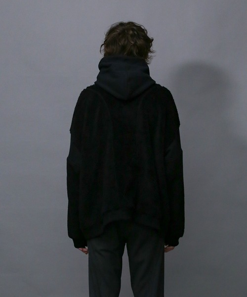 Iroquois(イロコイ)の「BOA×SWEAT HOODIE(パーカー・メンズ・ブラック/ブラウン/ベージュ系その他・1/3/2)」の7枚目の写真