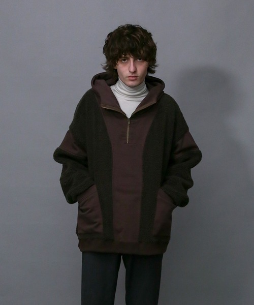 Iroquois(イロコイ)の「BOA×SWEAT HOODIE(パーカー・メンズ・ブラック/ブラウン/ベージュ系その他・1/3/2)」の13枚目の写真