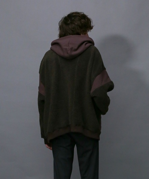 Iroquois(イロコイ)の「BOA×SWEAT HOODIE(パーカー・メンズ・ブラック/ブラウン/ベージュ系その他・1/3/2)」の16枚目の写真