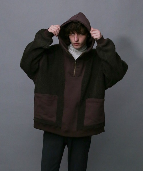 Iroquois(イロコイ)の「BOA×SWEAT HOODIE(パーカー・メンズ・ブラック/ブラウン/ベージュ系その他・1/3/2)」の14枚目の写真