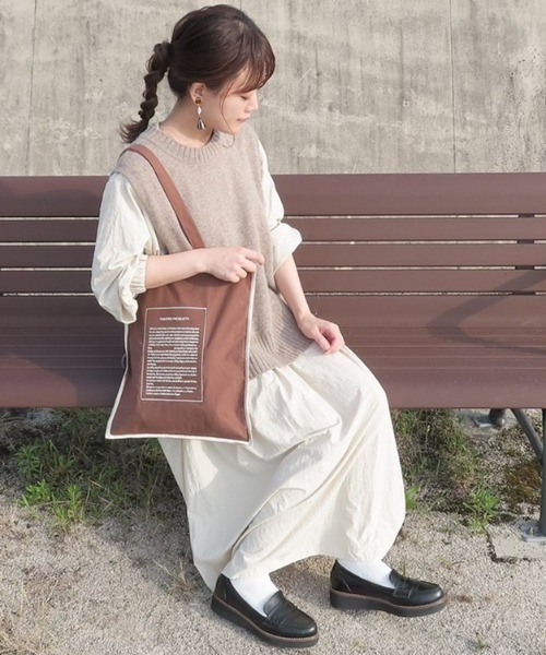 THEATRE PRODUCTS(シアタープロダクツ)の「【THEATRE PRODUCTS】WEARISTA ≪chicchimo≫ コラボトートバッグ(トートバッグ・レディース・ベージュ/ブラウン・FREE)」の8枚目の写真