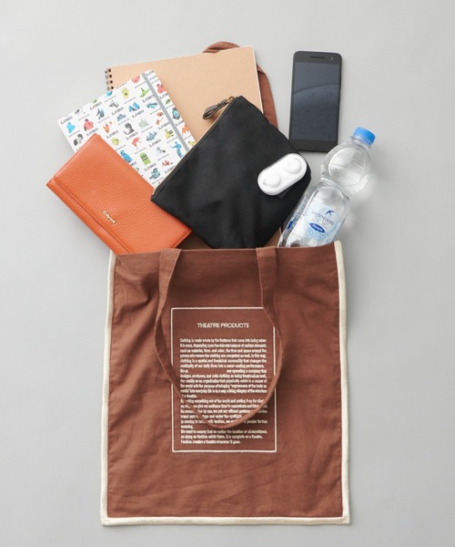 THEATRE PRODUCTS(シアタープロダクツ)の「【THEATRE PRODUCTS】WEARISTA ≪chicchimo≫ コラボトートバッグ(トートバッグ・レディース・ベージュ/ブラウン・FREE)」の4枚目の写真