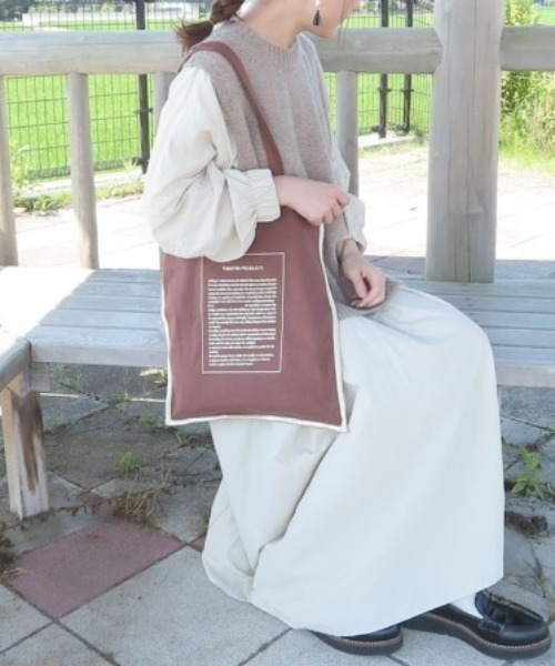 THEATRE PRODUCTS(シアタープロダクツ)の「【THEATRE PRODUCTS】WEARISTA ≪chicchimo≫ コラボトートバッグ(トートバッグ・レディース・ベージュ/ブラウン・FREE)」の11枚目の写真
