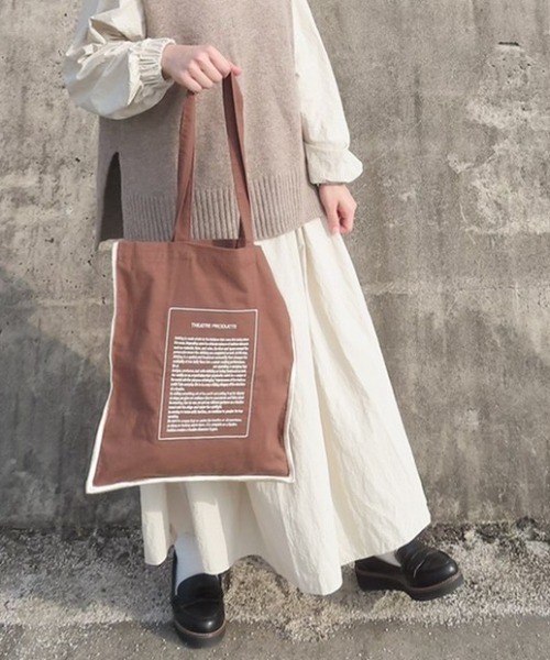 THEATRE PRODUCTS(シアタープロダクツ)の「【THEATRE PRODUCTS】WEARISTA ≪chicchimo≫ コラボトートバッグ(トートバッグ・レディース・ベージュ/ブラウン・FREE)」の9枚目の写真