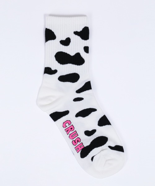 WC（ダブル シー）の「牛柄ソックス（ソックス/靴下・レディース・ホワイト・FREE）」の3枚目の写真