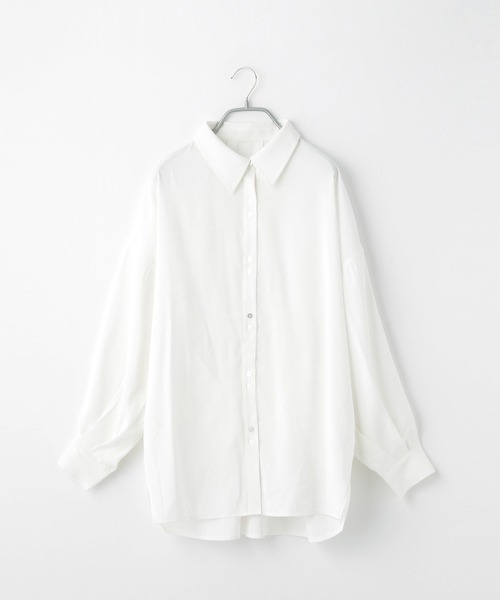 Heather(ヘザー)の「ピーチ起毛シャツ 237204(シャツ/ブラウス・レディース・ホワイト/アイボリー/ブラック・FREE)」の8枚目の写真