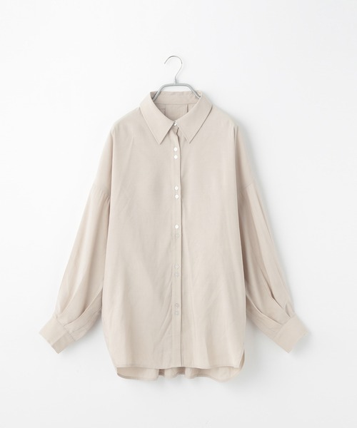 Heather(ヘザー)の「ピーチ起毛シャツ 237204(シャツ/ブラウス・レディース・ホワイト/アイボリー/ブラック・FREE)」の9枚目の写真