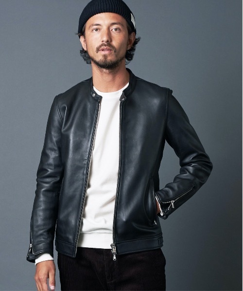 Magine(マージン)の「SHEEP LEATHER SINGLE RIDERS JKT シープレザー シングルライダース(ライダースジャケット・メンズ・ブラック・44/48/46)」の2枚目の写真