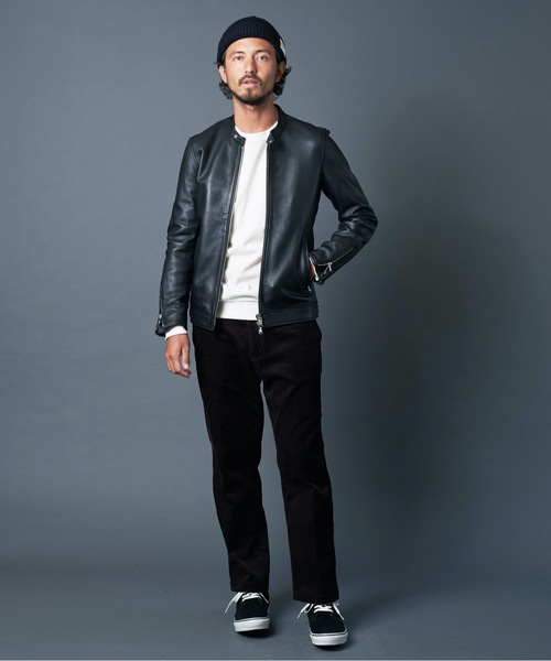 Magine(マージン)の「SHEEP LEATHER SINGLE RIDERS JKT シープレザー シングルライダース(ライダースジャケット・メンズ・ブラック・44/48/46)」の7枚目の写真